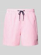 MCNEAL Badehose mit elastischem Bund und Tunnelzug in Rosa, Größe L