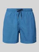 MCNEAL Badehose mit Label-Stitching und elastischem Bund in Blau, Größ...