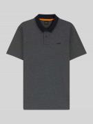 BOSS Orange Relaxed Fit Poloshirt mit Kontrastkragen in Dunkelblau, Gr...