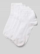 camano Socken im 5er-Pack mit geripptem Bündchen in Weiss, Größe 35-38