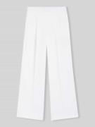 BOSS Relaxed Fit Hose aus Leinen-Mix in Weiss, Größe 34