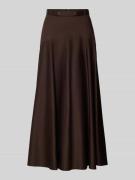 BOSS Regular Fit Midi-Rock aus Baumwoll-Mix Modell 'VUSOLA' in Dunkelb...