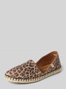 Verbenas Espadrilles aus Leder mit Label-Patch Modell 'CARMEN' in Came...