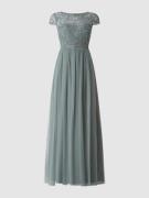 Christian Berg Cocktail Abendkleid aus Tüll in Bottle, Größe 46