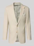 Carl Gross Regular Fit Anzugjacke aus Leinen-Mix Modell 'Tannon' in Be...