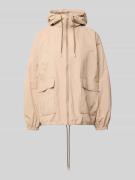 Jake*s Casual Jacke mit Kapuze und Pattentaschen in Hellrosa, Größe 34