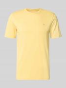 Scotch & Soda Regular Fit T-Shirt mit Logo-Stitching in GELB, Größe L