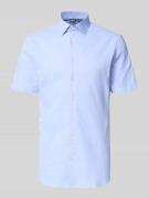 Jake*s Slim Fit Business-Hemd mit Kentkragen in Bleu, Größe 37/38