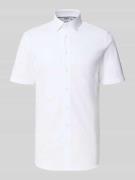 Jake*s Slim Fit Business-Hemd mit Kentkragen in Weiss, Größe 37/38