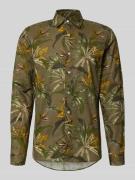 MCNEAL Regular Fit Freizeithemd aus Leinen-Baumwoll-Mix mit Kentkragen...