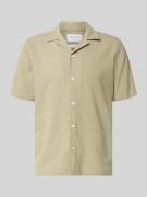 Lindbergh Relaxed Fit Freizeithemd aus Leinen-Baumwoll-Mix in Oliv, Gr...