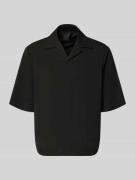 Lindbergh Relaxed Fit Hemdjacke mit Reverskragen in Black, Größe L