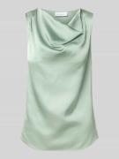 comma Blusentop mit Wasserfall-Ausschnitt in Mint, Größe 34