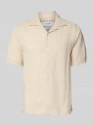 MARKUP Modern Fit Freizeithemd aus Leinen Modell 'CAMICIA' in Sand, Gr...