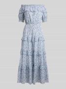 Lauren Ralph Lauren Freizeitkleid aus reiner Baumwolle in Hellblau Mel...