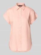 Lauren Ralph Lauren Relaxed Fit Hemdbluse aus reinem Leinen in Rosa, G...