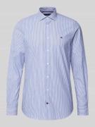 Tommy Hilfiger Tailored Fit Businesshemd aus reiner Baumwolle in Royal...