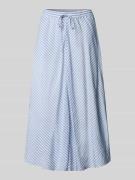 Tommy Hilfiger A-Linie Midi-Rock aus Viskose-Mix in Hellblau, Größe 46