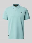 camel active Regular Fit Poloshirt in unifarbenem Design in Hellblau, ...