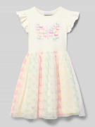 DANAMADE Kleid mit Pailletten im Allover-Look in Ecru, Größe 104