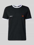 Ellesse T-Shirt mit Logo- und Label-Patch Modell 'RINGETTO' in Black, ...