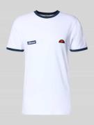 Ellesse T-Shirt mit Logo- und Label-Patch Modell 'RINGETTO' in Weiss, ...