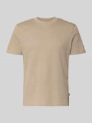 JOOP! Collection T-Shirt mit Strukturmuster Modell 'Raulos' in Beige, ...
