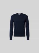 Filippa K Slim Fit Pullover aus Woll-Mix in Dunkelblau, Größe L