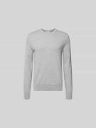 Filippa K Slim Fit Pullover aus Woll-Mix in Mittelgrau, Größe L
