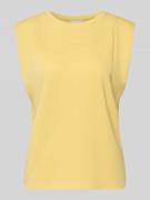 Jake*s Collection Top mit Rundhalsausschnitt und Kappärmeln in GELB, G...