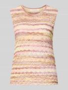 Christian Berg Woman Stricktop aus Viskose-Mix mit Rundhalsausschnitt ...