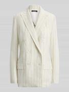 Lauren Ralph Lauren Longblazer aus reinem Leinen mit doppelreihiger Kn...