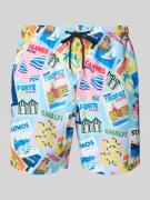 MC2 Saint Barth Badehose im Allover-Look Modell 'LIGHTING Postcard' in...