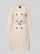 Zero Trenchcoat mit Gürtel und seitlichen Eingrifftaschen in Beige, Gr...
