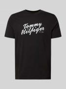 Tommy Hilfiger Regular Fit T-Shirt aus reiner Baumwolle in Black, Größ...