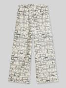 Tommy Hilfiger Loose Fit Weite Hose aus reinem Leinen in Ecru, Größe L