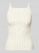 Levi's® Slim Fit Tank Top aus Baumwoll-Mix in Ecru, Größe L