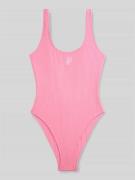 TOMMY HILFIGER Badeanzug mit Logo-Stitching in Rosa, Größe L
