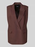 BOSS Regular Fit Weste aus Leinen-Viskose-Mix Modell 'JANKANIA' in Sch...