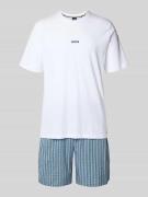 BOSS Regular Fit Pyjama aus Baumwoll-Mix Modell 'CHRIS PATTERN S SET' ...