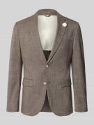 MCNEAL Slim Fit 2-Knopf-Sakko mit Reverskragen in Mittelbraun, Größe 1...