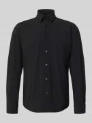 BOSS Regular Fit Businesshemd mit Kentkragen Modell 'JOE' in Black, Gr...