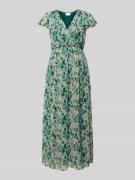 Vila Midikleid im Allover-Look Modell 'EMMA' in Gruen, Größe 38