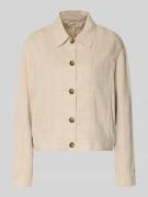 MSCH Copenhagen Jacke aus Leinen-Mix mit Kentkragen Modell 'Viana Gini...