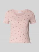 Jake*s Casual Pyjama-Oberteil mit Muschelsaum in Hellrosa, Größe L
