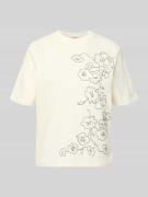 JAKE*S STUDIO WOMAN T-Shirt mit Motiv-Stitching und Rundhalsausschnitt...