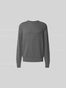 ANNARR Pullover in Strick-Optik in Dunkelgrau, Größe L