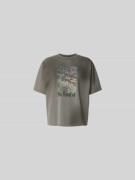 WON HUNDRED Relaxed Fit T-Shirt mit Foto-Print in Mittelgrau, Größe L