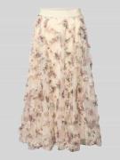 Zero Glockenrock mit Rüschen und elastischem Bund in Ecru, Größe 34