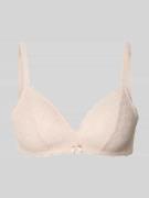 Jake*s Casual Triangel-BH mit Spitze und Schleifen-Detail in Ecru, Grö...